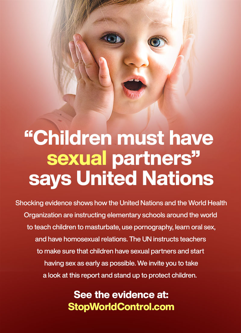 Stop this sick UN and WHO agenda for paedophilia