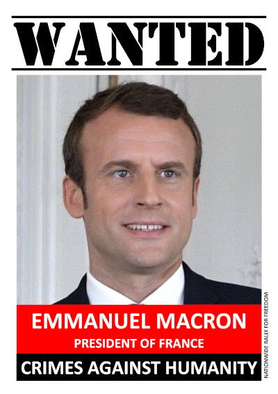 Emmanuel Macron Wanted For Crimes Against Humanity