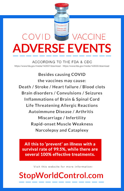 Covid Vaccine Adverse Events, they lied and people died