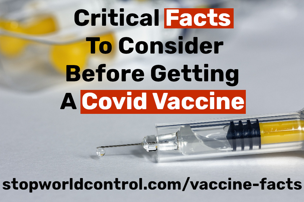 Get an overview of real world, scientific facts - not government propaganda - that everyone should know before making the decision of being injected. It's crucial to be properly informed before allowing any substance to be injected into your body, because once it's in your veins, you can't get it out! It will travel to all your organs, your brain, your heart, and effect your entire being. 